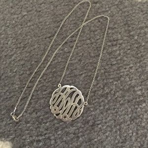 Monogrammed AWA necklace